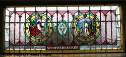 Charles Schifferdecker mausoleum exterior detail