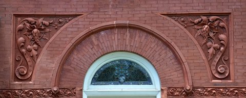 Frieze detail at the Charles Schifferdecker House