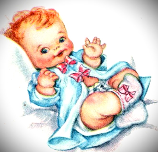Baby in the Bushes story illustration
