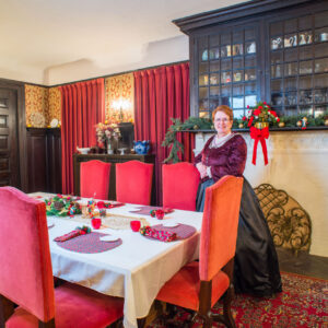 O.S. Picher Dining room with Virginia photo