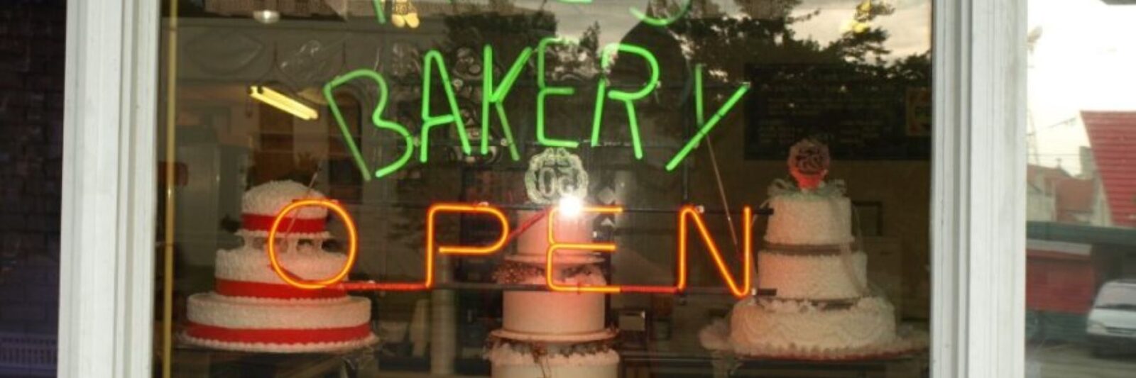 Mac's Bakery neon sign